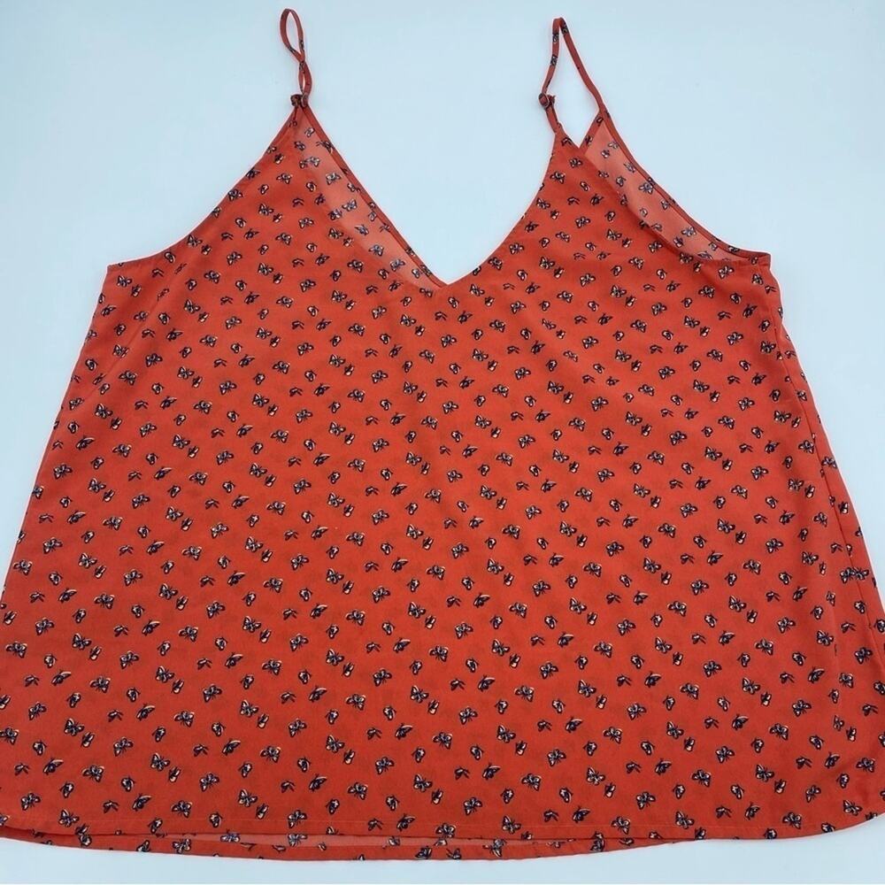 Abercrombie & Fitch Woman’s Tank Top Large Butterfly Print - Picture 2 of 6